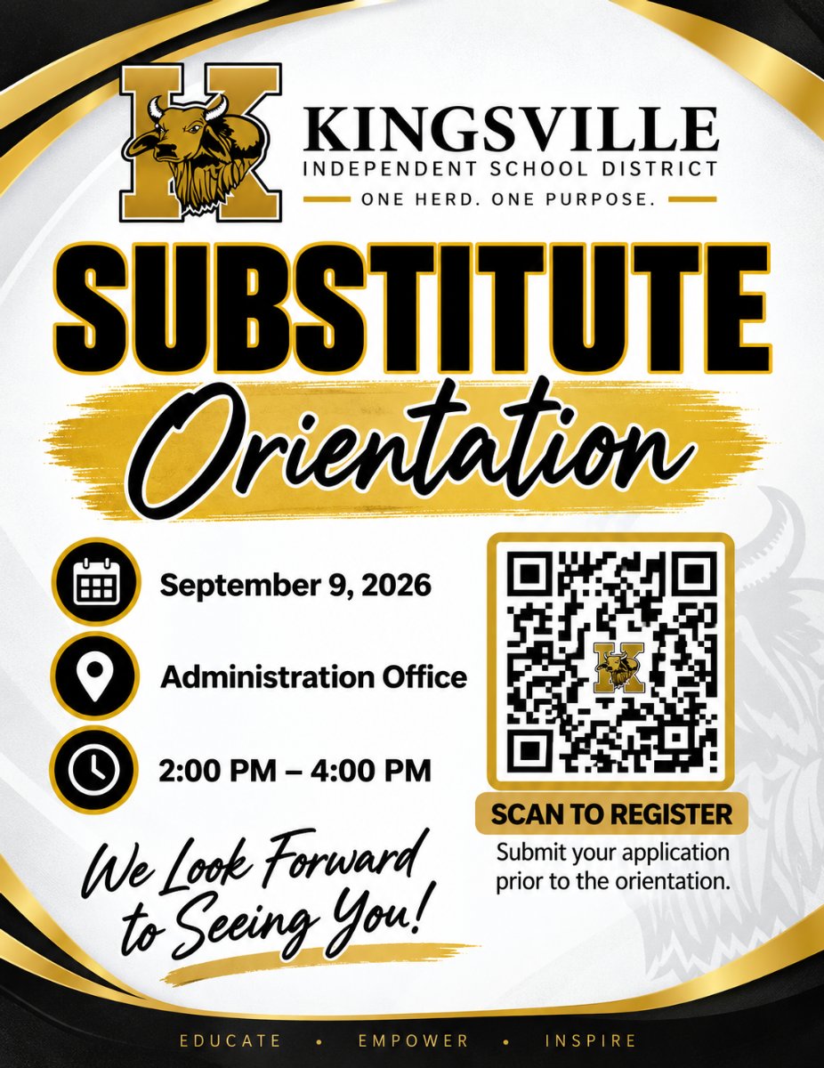 Sub Orientation Sept. 9